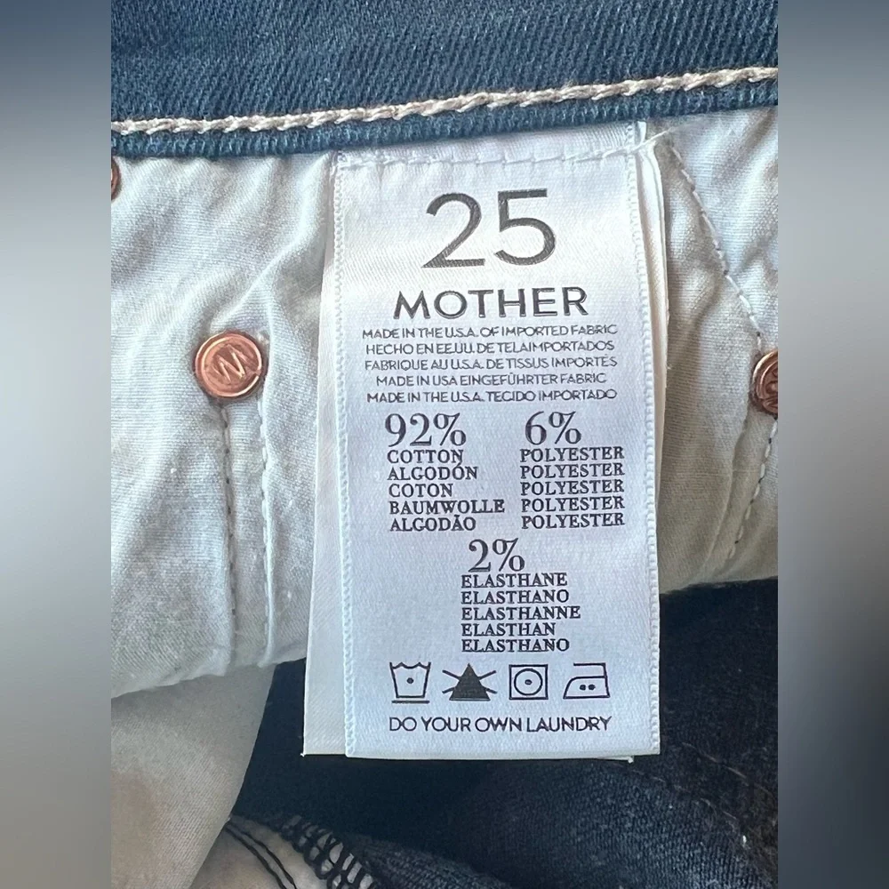 MOTHER Denim Women’s  “The Vamped” Style with Wash: “Gift Wrap” Jeans - Picture 8 of 15